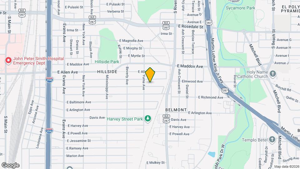 1415 E Jefferson Ave Mapa y Detalles de la Ubicación