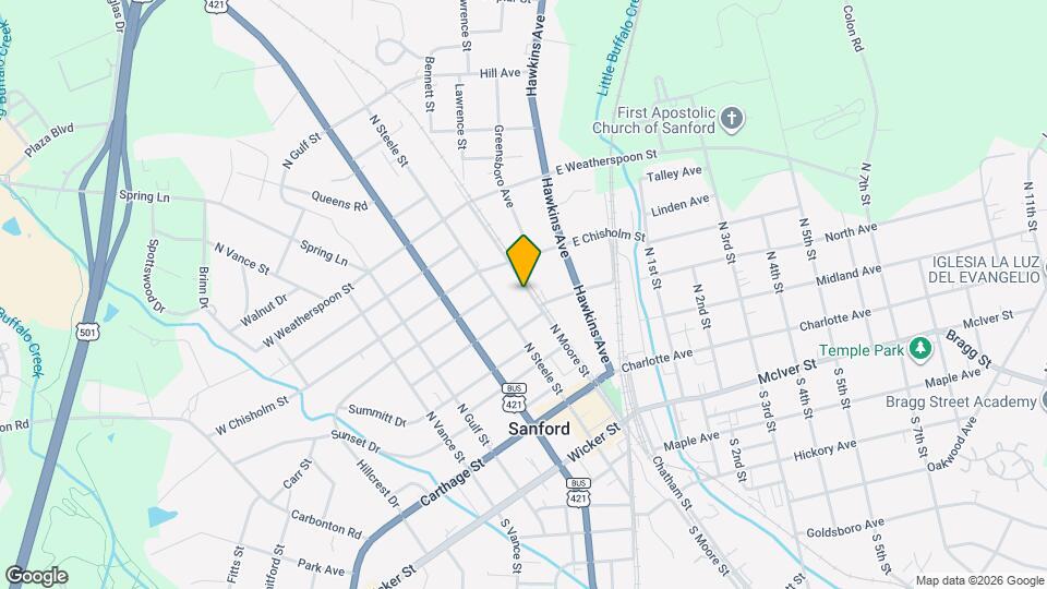 313 N Moore St Map and Location Details