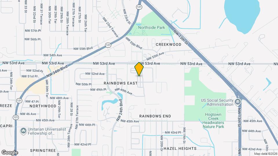 5105 NW 22nd St Map and Location Details