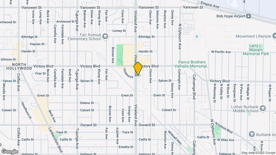 6314 Vineland Ave Mapa y Detalles de la Ubicación