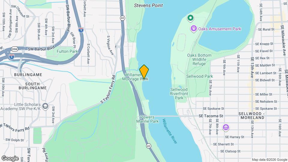 7720 S Macadam Ave Mapa y Detalles de la Ubicación