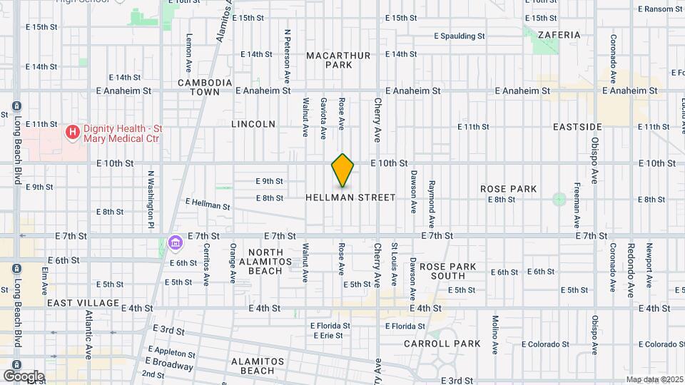 828 Rose Ave Mapa y Detalles de la Ubicación