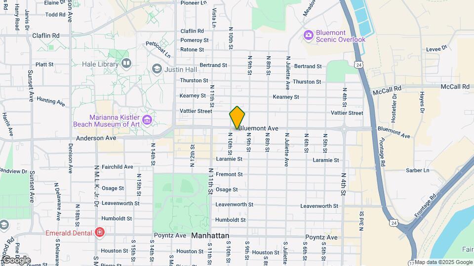 923 Bluemont Ave Map and Location Details