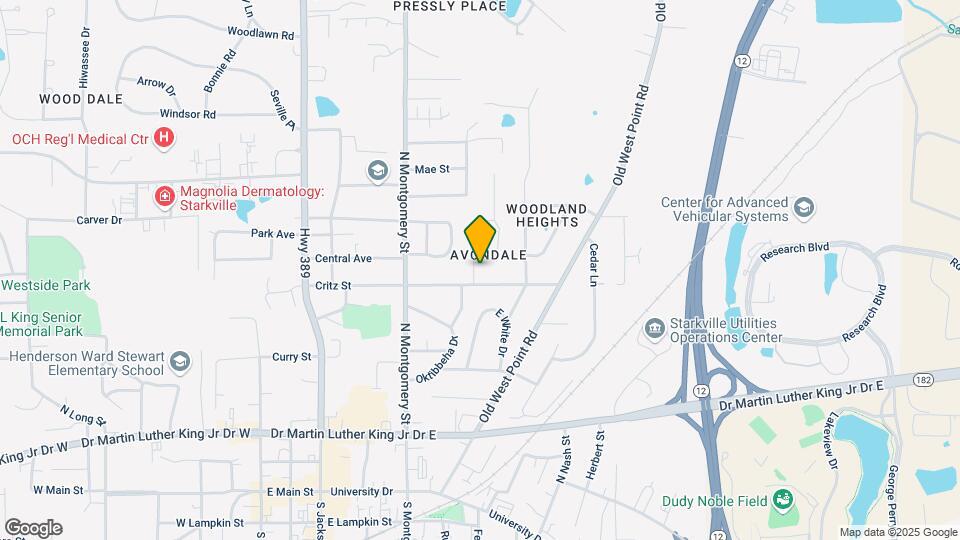 502 Overstreet Dr Map and Location Details