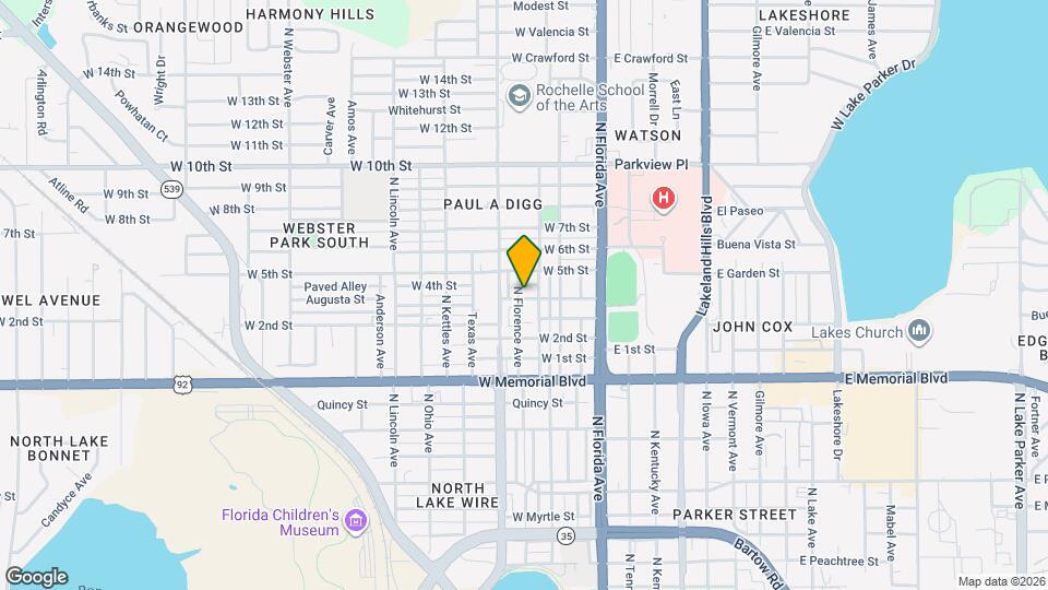 1165 N Florence Ave Mapa y Detalles de la Ubicación