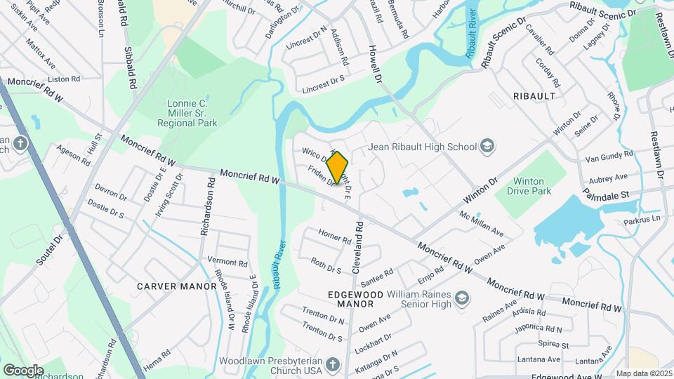 4434 Friden Dr Map and Location Details