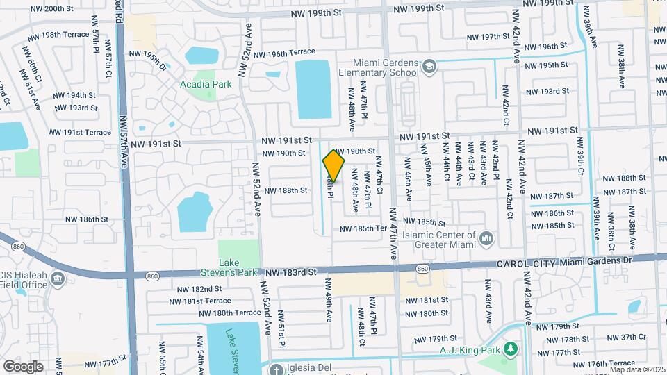 18805 NW 48th Pl Map and Location Details