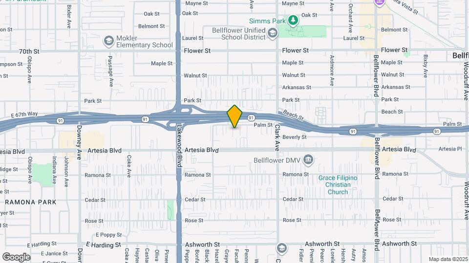 9218 Palm St Map and Location Details