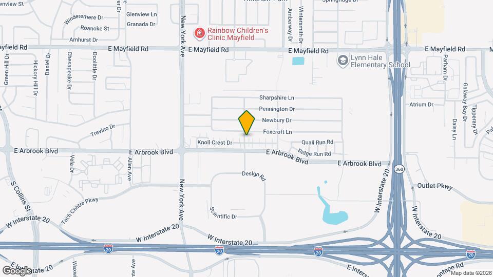 2105 Knoll Crest Dr Map and Location Details