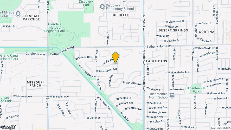 7705 W Solano Dr Map and Location Details