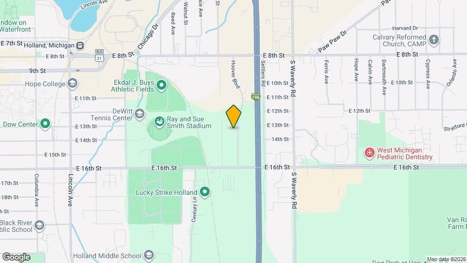 322 Hoover Blvd Map and Location Details