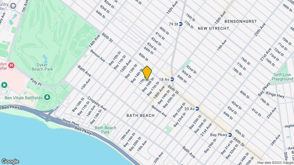 8648 Bay 16th St Mapa y Detalles de la Ubicación