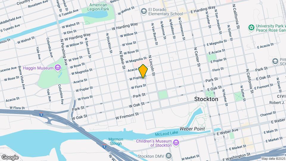 825 N Harrison St Map and Location Details