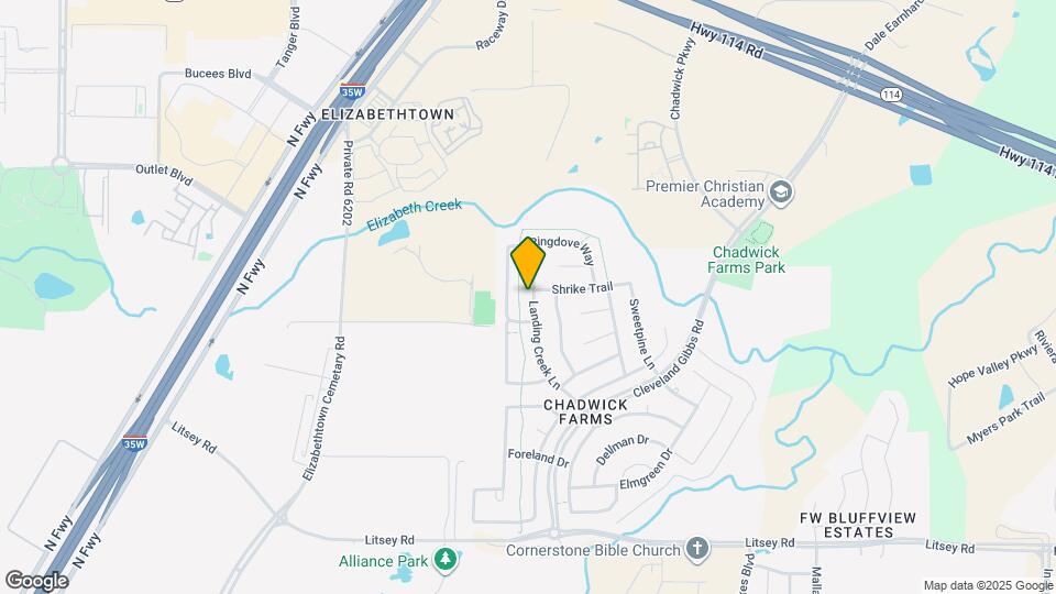 15721 Landing Creek Ln Map and Location Details