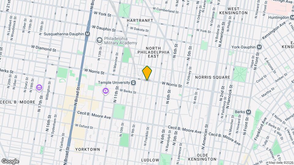 1956 N 8th St Map and Location Details