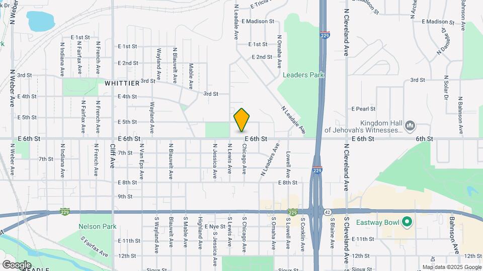 1812 E 6th St Map and Location Details