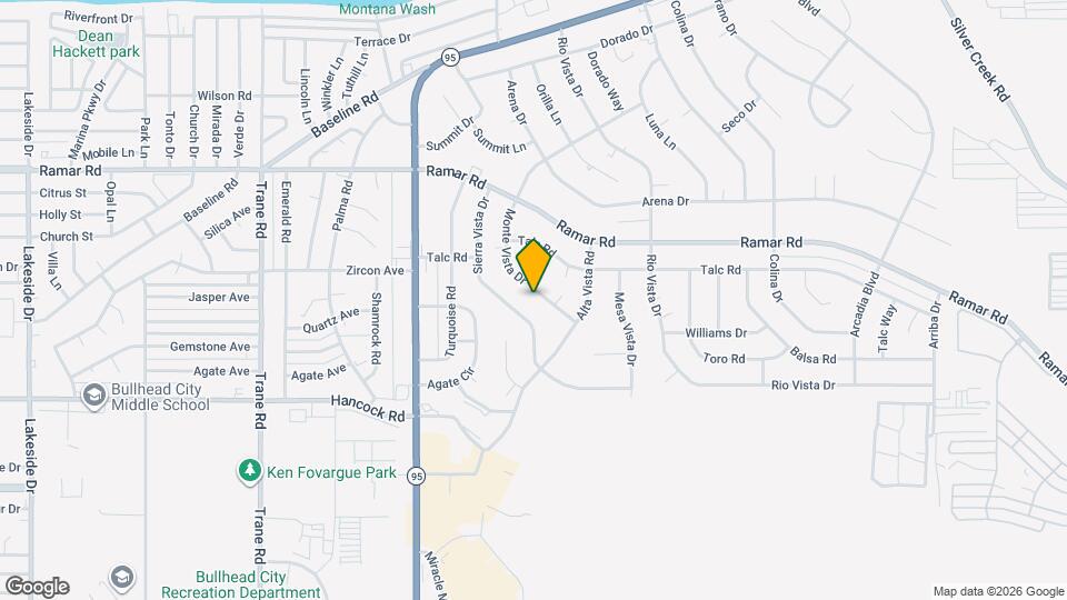 1667 Monte Vista Dr Map and Location Details