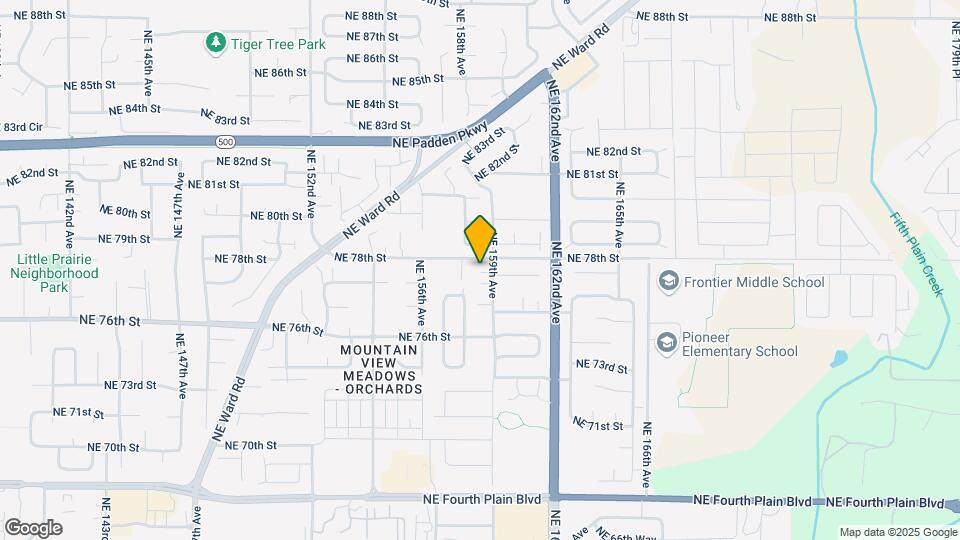 7704 NE 159th Ave Mapa y Detalles de la Ubicación
