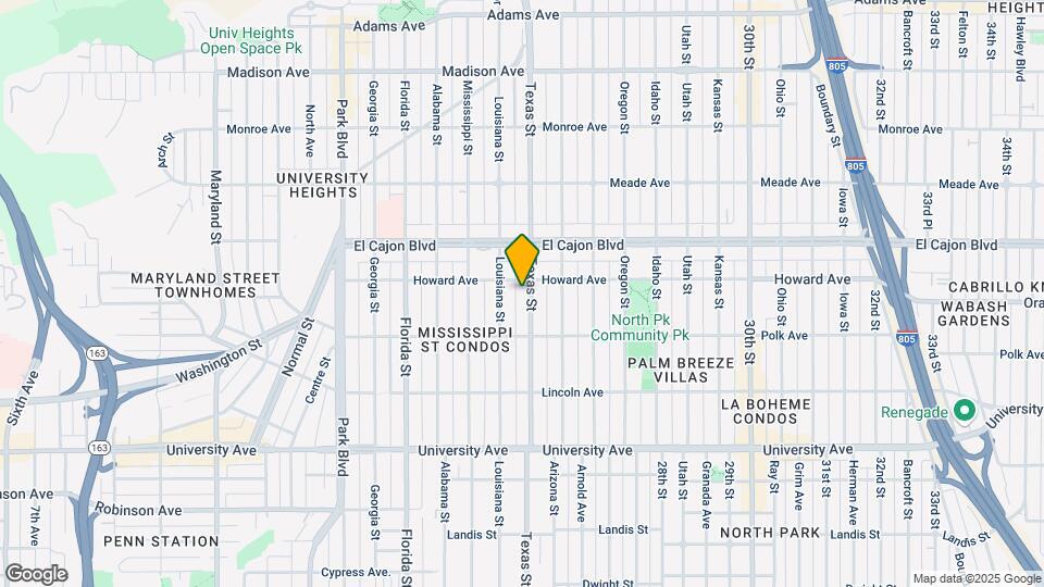 4182 Texas St Map and Location Details