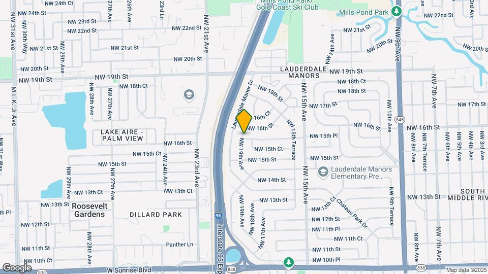 1540 NW 19th Ave Map and Location Details