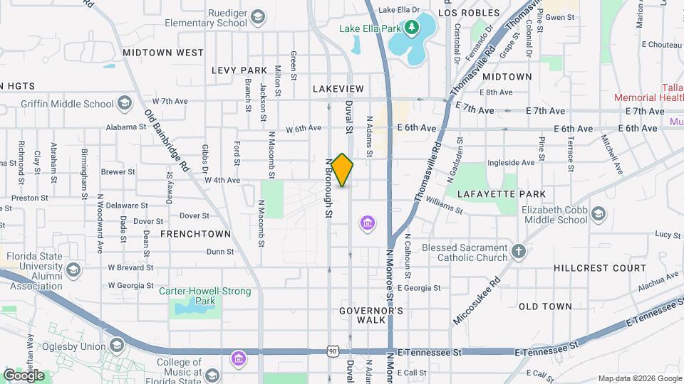 1000 N Duval St Map and Location Details