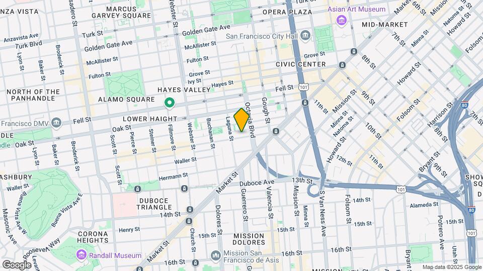 140 Haight St Map and Location Details