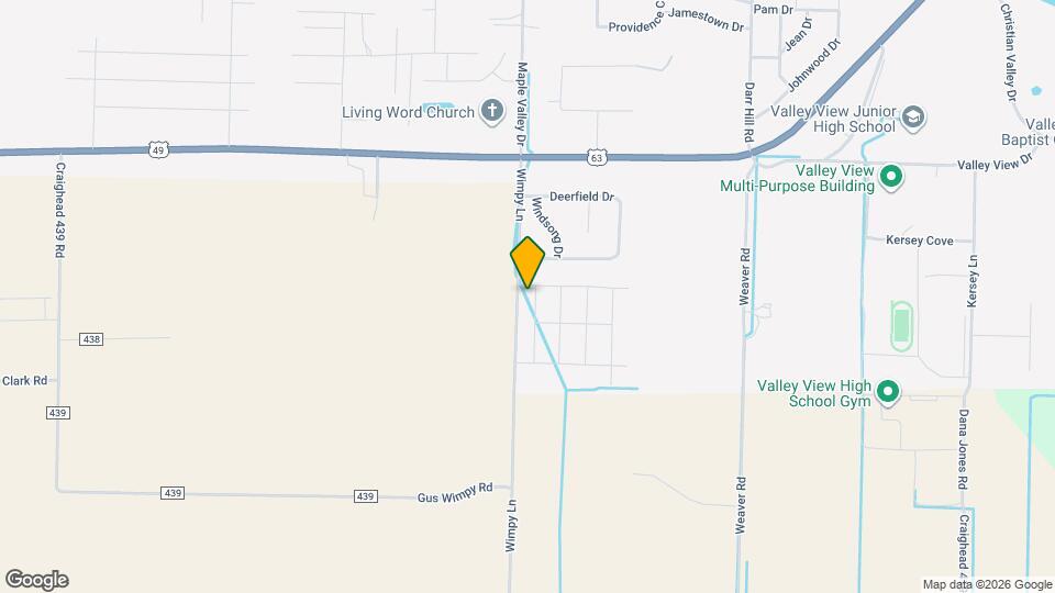 5703 Boone St Map and Location Details