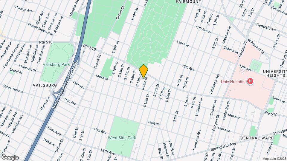 417 S 14th St, Unit 3 Map and Location Details