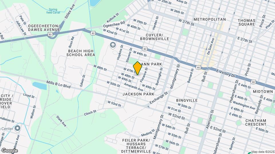 716 W 48th St Map and Location Details