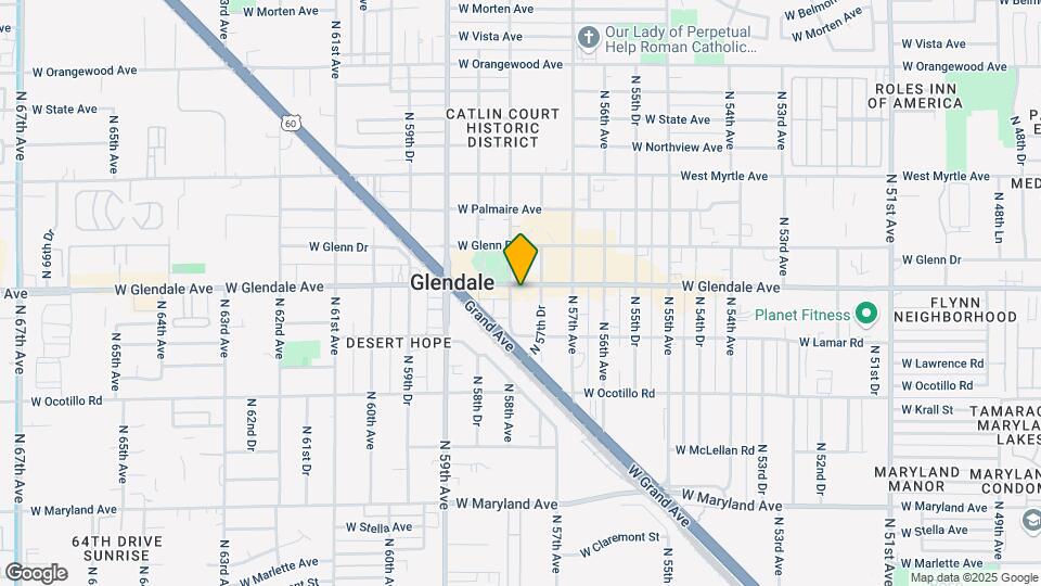 5753 W Glendale Ave-Unit -103 Map and Location Details