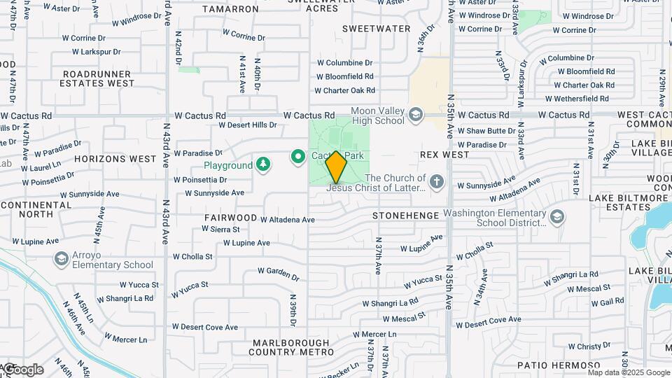 3801 W Poinsettia Dr Map and Location Details