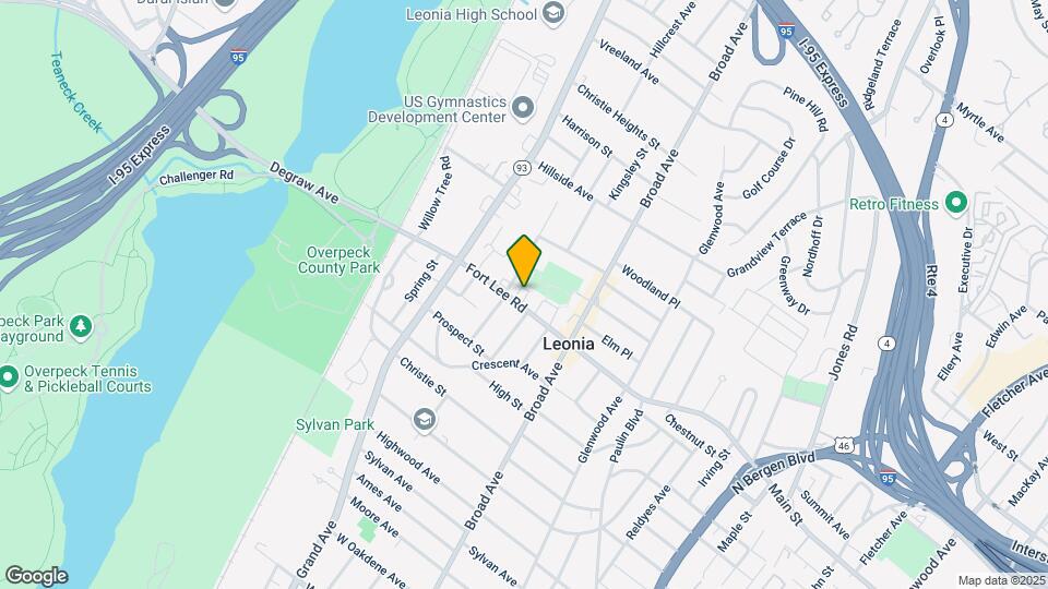 207 Fort Lee Rd Map and Location Details