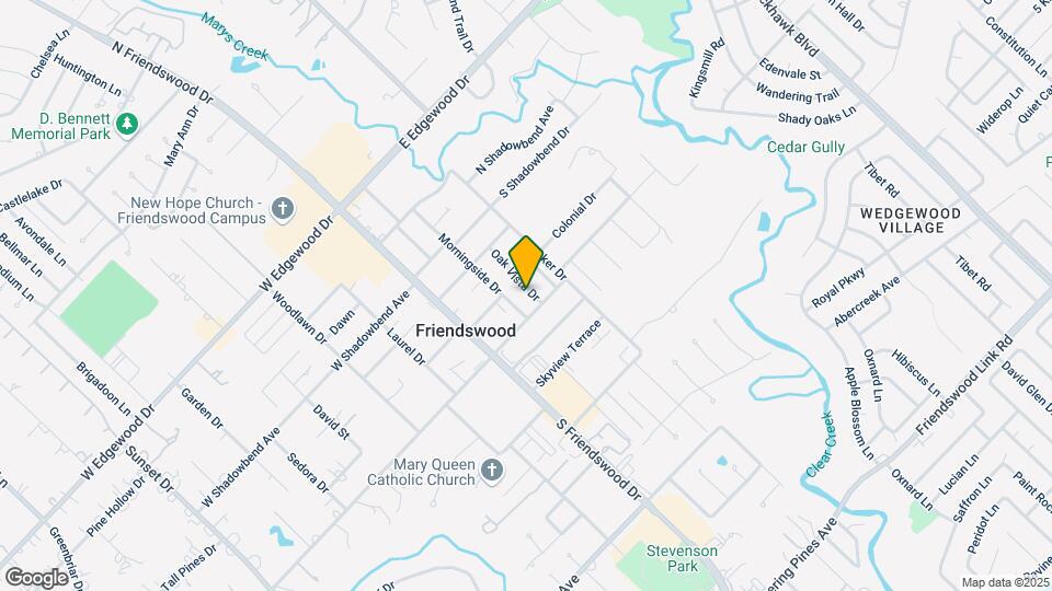 414 Oak Vista Dr Map and Location Details