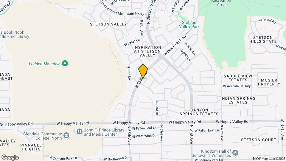 25514 N 54th Ln Map and Location Details