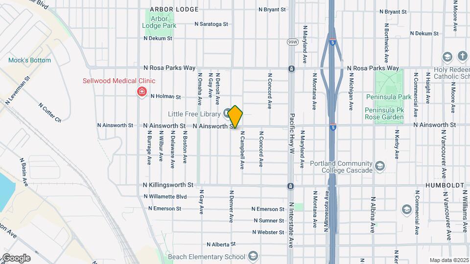 5924 N Denver Ave Map and Location Details