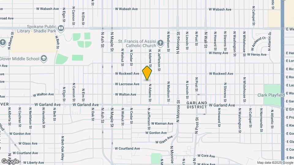 4103 N Adams St Map and Location Details