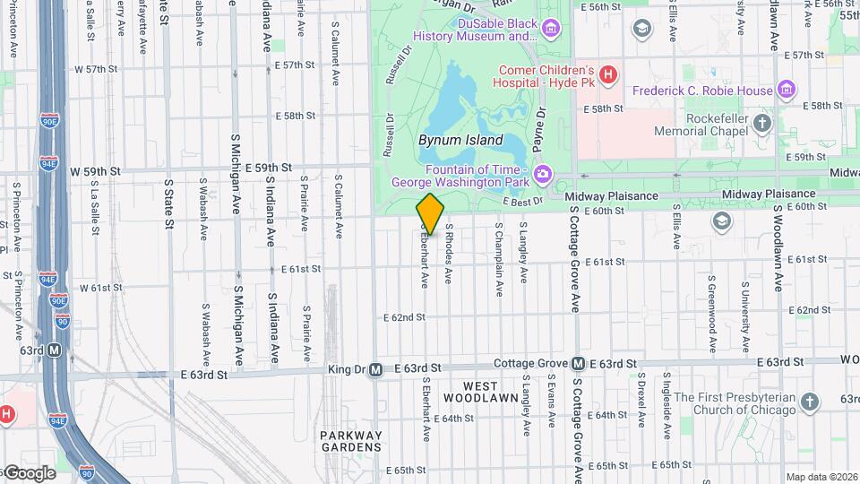 6031 Eberhart Ave Map and Location Details