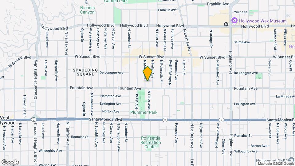 1318 N Martel Ave Map and Location Details