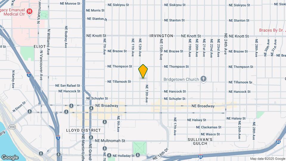 1211 NE Tillamook St Map and Location Details