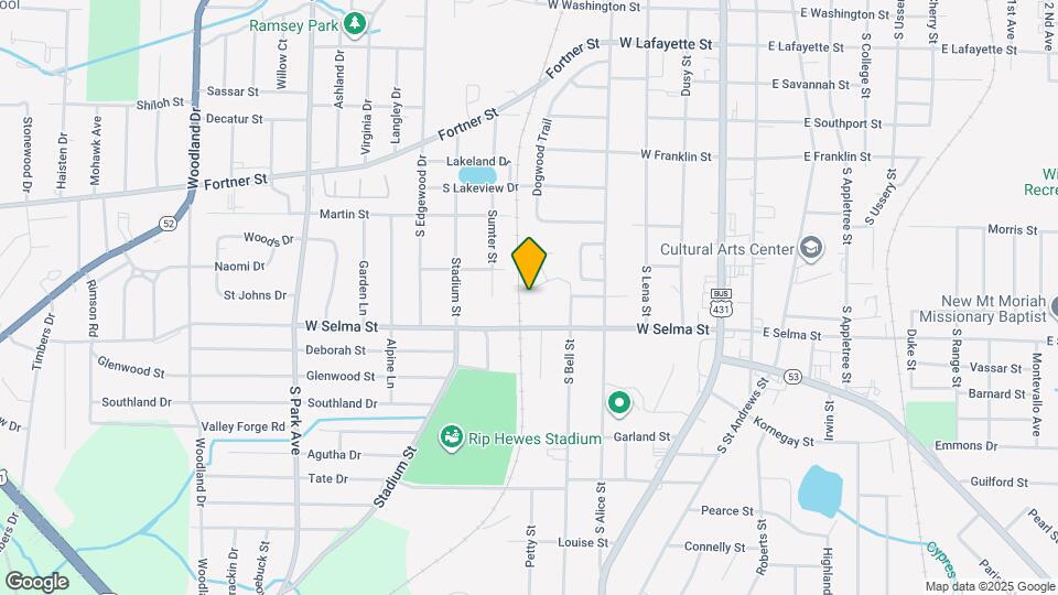 707 Melody Ln Map and Location Details