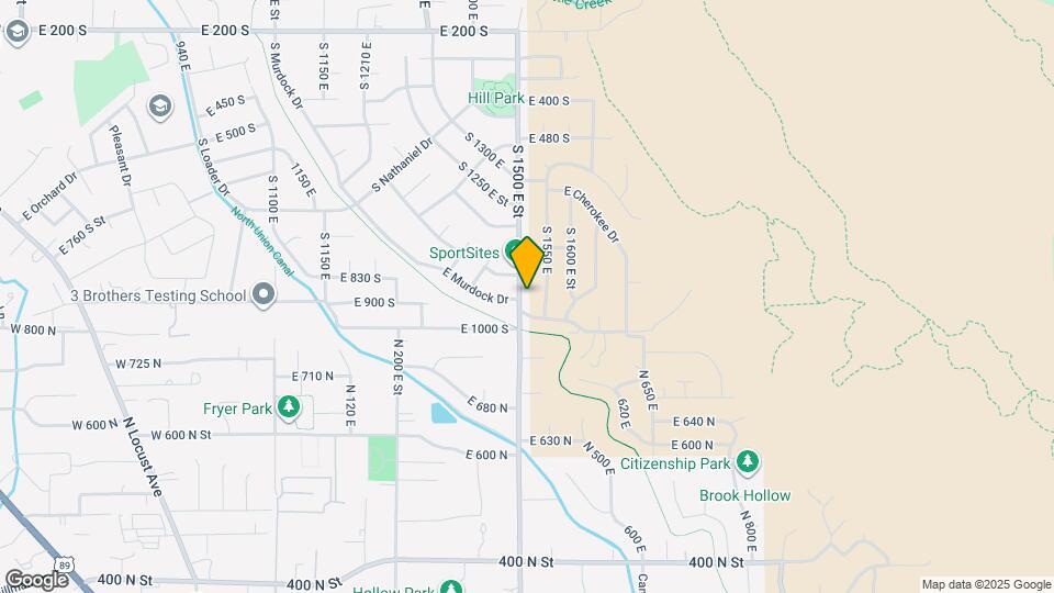 935 S 1500 E Map and Location Details