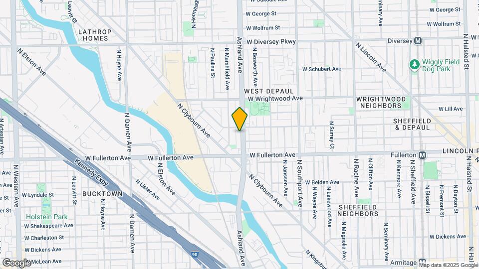 2442 N Ashland Ave Map and Location Details