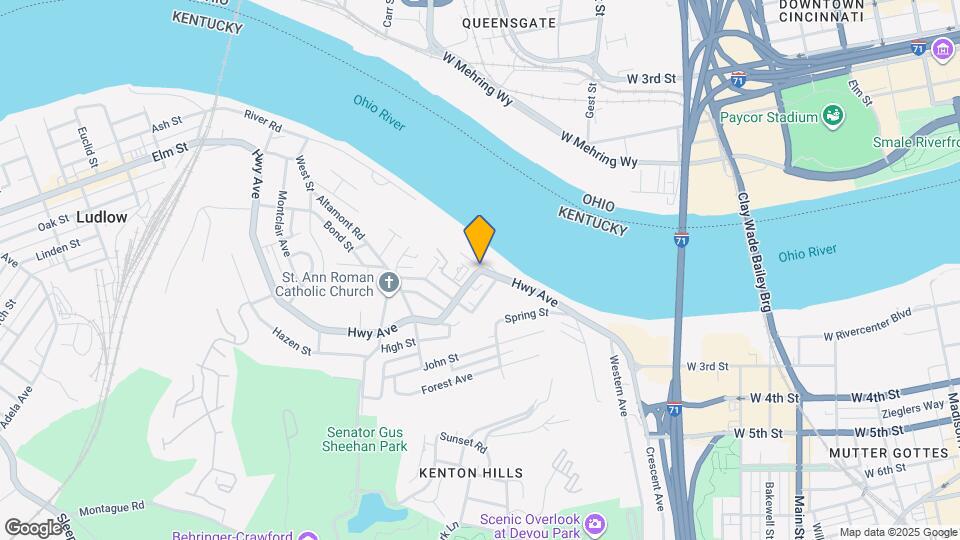 Hathaway Court Senior Citizens Apartments and Nearby Covington