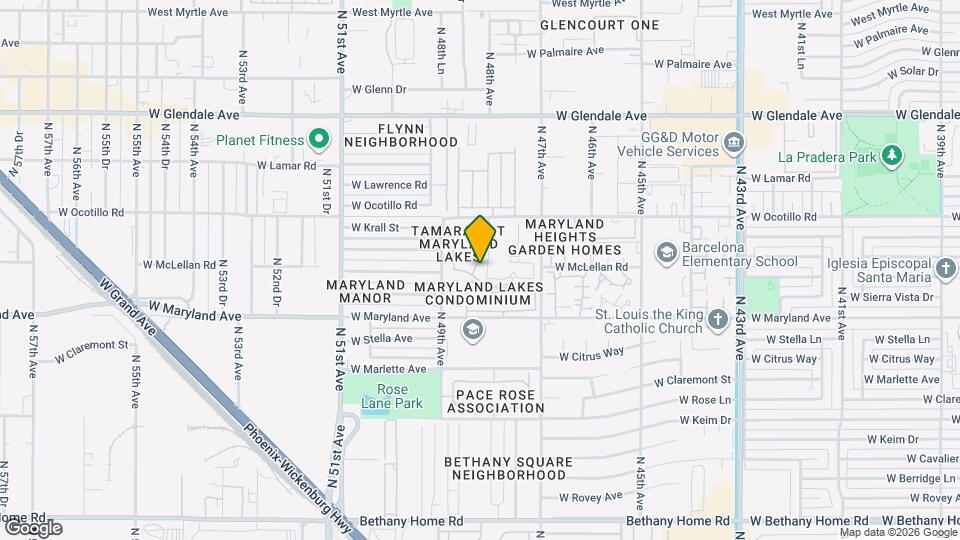 6605 N 48th Ave Map and Location Details