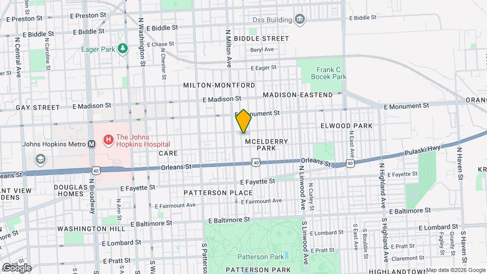 517 N Rose St Map and Location Details