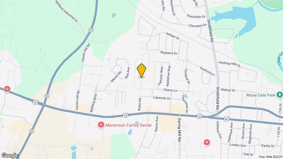 1557 Robin Rd Map and Location Details