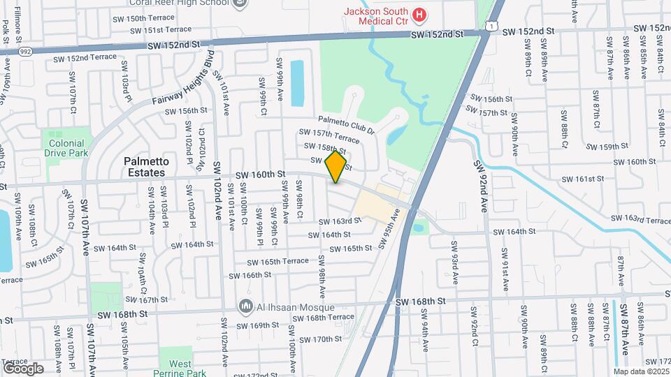 9745 SW 161st St, Unit 1 Map and Location Details