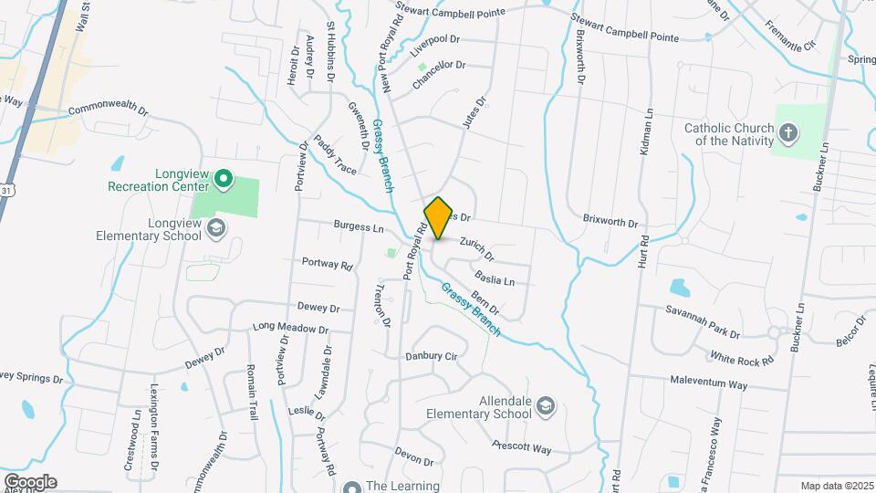 1604 Zurich Dr Map and Location Details