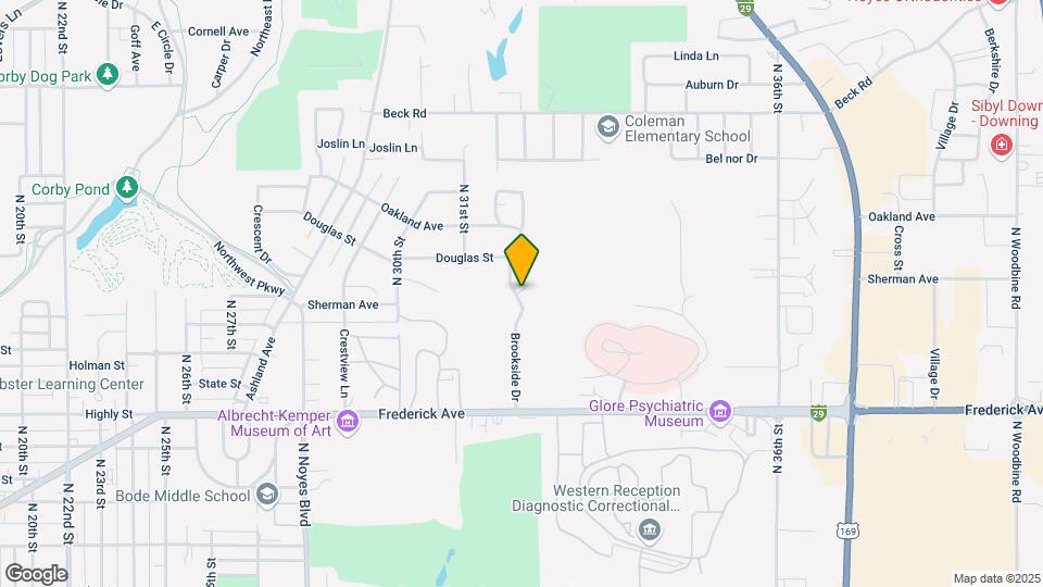1602 Brookside Dr Map and Location Details