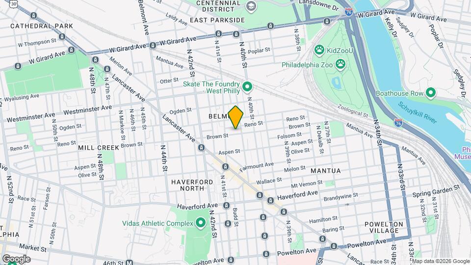 4021 Brown St Mapa y Detalles de la Ubicación